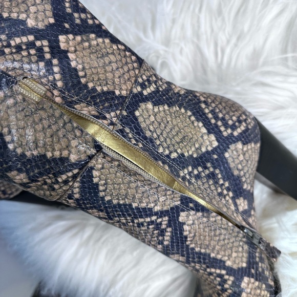 Sam Edelman over the knee snake skin 4 inch heel boots Weird Barbie Movie Boots - Picture 4 of 12